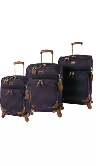 steve madden Designer Luggage Collection 3-Piece softside Expandable