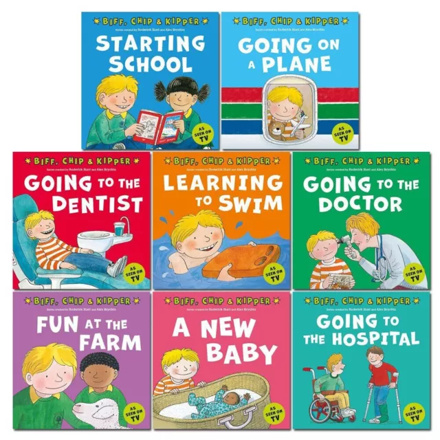 First Experiences with Biff Chip & Kipper 8 Books Collection Set | Roderick Hunt