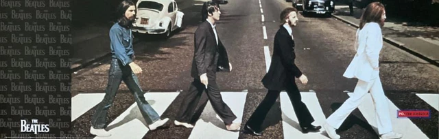 THE BEATLES ABBEY Road Album Cover Vintage 1999 Poster 12 x 36 £58.98 ...