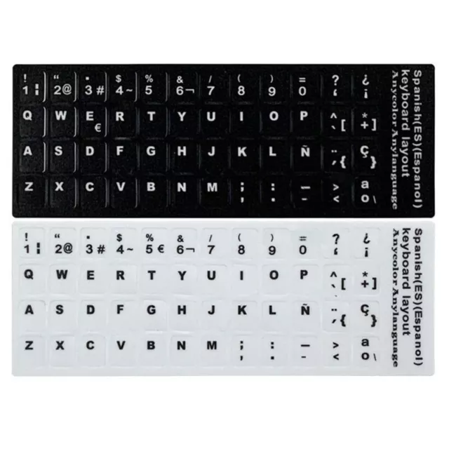 Spanish Letter Keyboard Sticker Keypad Cover for Notebook Computer Desktop