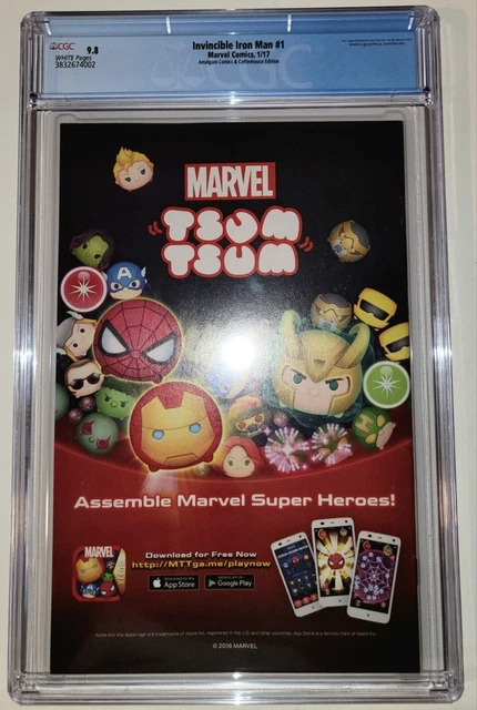 Invincible Iron Man 1 (2017) CGC 9.8!! AMALGAM COMICS VARIANT!! RIRI !!  SCARCE! 3