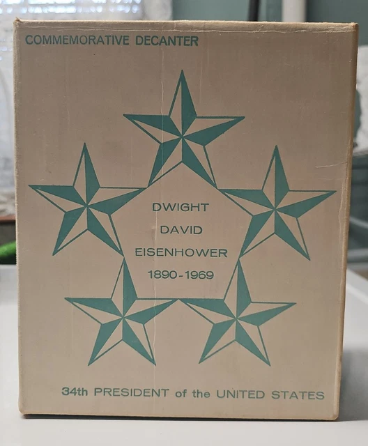 Wheaton Nuline Dwight D Eisenhower Commemorative Decanter New in Box