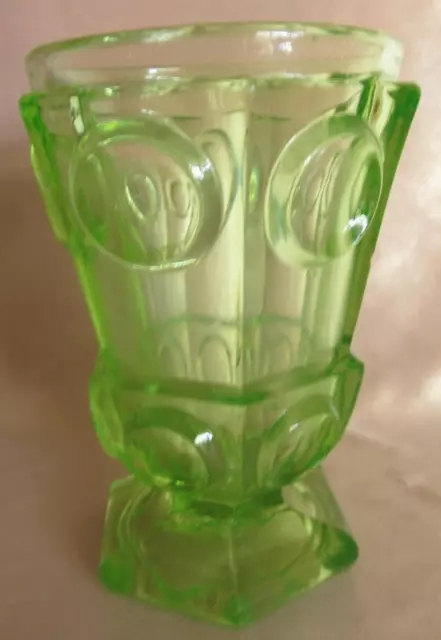 Cristal Vasos Antiguo De Seyedmehdi Verde Charles X Época Siglo XIX