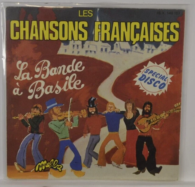 les chansons francaises la bande a basile - disque vinyle 45 tours les chansons francaises la bande a basile - disque vinyle 45 tours