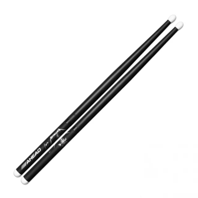 Lars Ulrich Scary Guy Drumsticks (Lt) 16" Long One pair by Ahead Lars Ulrich Scary Guy Drumsticks (Lt) 16" Long One pair by Ahead