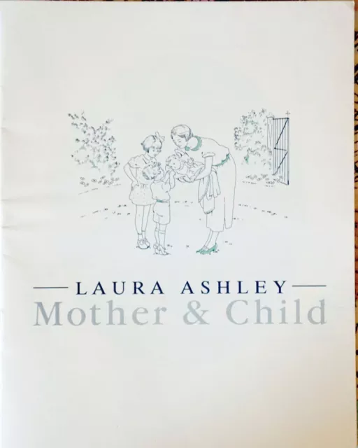 ~ Rare Vintage Laura Ashley 1987 Mother & Child Tiny Catalog 16 Pgs ~