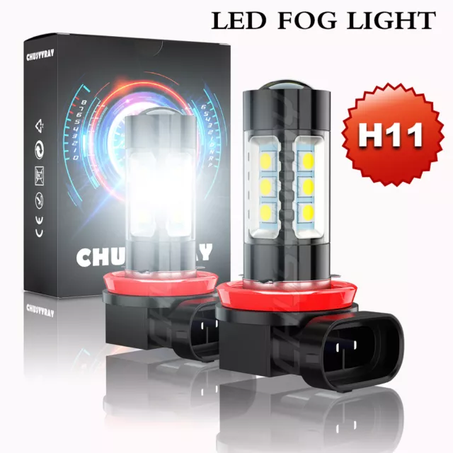 H8 LED Fog Light Bulb 6000K Bright White For KIA Optima 2011 2012 2013 2014 2015