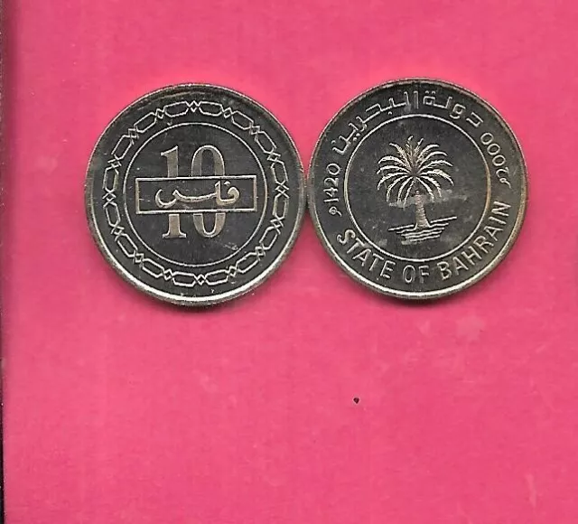 Bahrain Km17 2000 Uncirculated-Unused Mint-Bu 10 Fils Old Coin