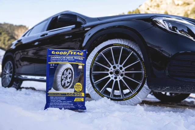 Calze Da Neve Omologate EN16662-1 Per Pneumatici 215/60R17 – Antiscivolo In Tessuto, Montaggio Rapido 30 Secondi, Lavabili