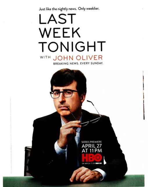 PTP87 WERBUNG 11X8& Letzte Woche Heute Abend Tv Show Auf Hbo John
