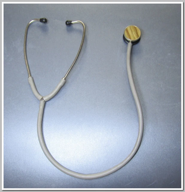 Old Vintage Doctor Classic Stethoscope with black Tubes 1980's  USSR #259231