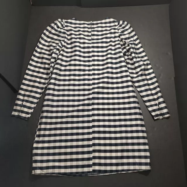 NEW H&M Black Gingham Lightweight Mini Shift Dress Women Size Small 2