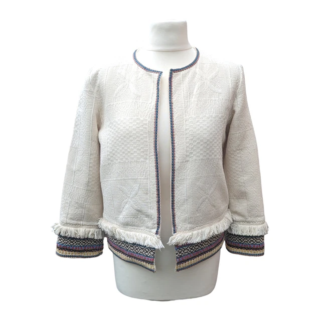 Embellished jacket deals zara