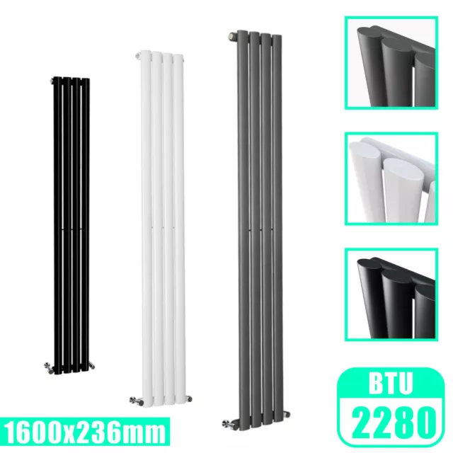 Designer Radiator Oval Column Flat Panel Vertical Horizontal Central Heating Rad