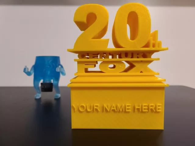 20th Century Fox Logo | Movie Style Sign | 3D Printed Custom Personalizable Gift