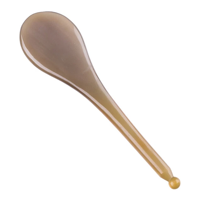 1 pieza Gua Sha Yak Horn Massage Board Punto de Acupuntura Rascado Cara Cuerpo