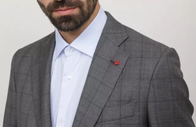 ISAIA Napoli 2-Piece Gregorio Gray Prince of Wales Canvas Suit 40R US Drop7 120S