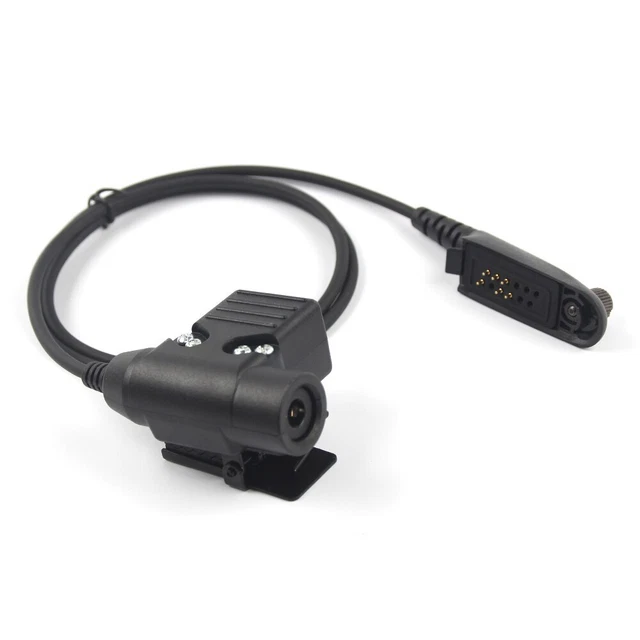 Tactical Headset Military Adapter U94 PTT for Motorola GP140 GP320 GP328 GP338