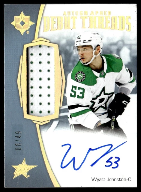 2022-23 UD ULTIMATE Collection Autographe Débuts Wyatt Johnston EUR 103 ...