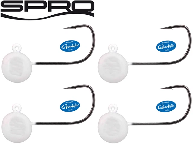 Spro Freestyle Micro Jig 29 Glow white - 4 Jighaken, Jigköpfe, Bleiköpfe
