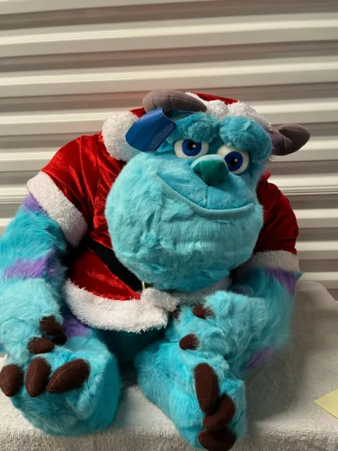Disney’s Monsters Inc Holiday Jumbo 32" Santa Clause Sully Plush