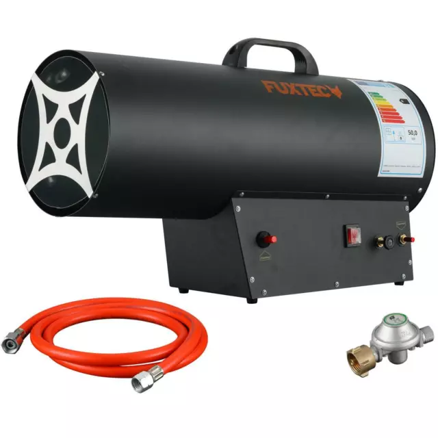 FUXTEC Gasheizer GH51 Hallenheizer Bauheizer Heizkanone Gasheizgebläse Heizung