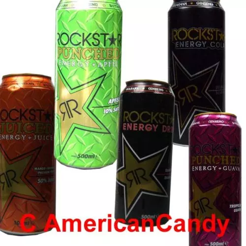 6x 500ml Rockstar Energydrink (11 Variétés de Libre Choix ) ( 4,33 €/L )