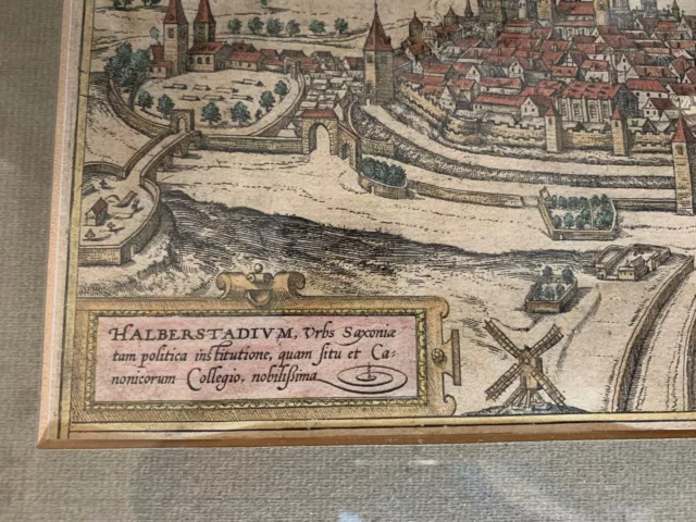 Halberstadt Original Kupferstich Braun-Hogenberg 1581 2