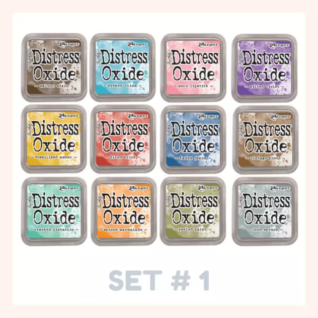 Tim Holtz Distress Oxide Ink Pads Release#1 early 2017 - Choose from 12 Colours