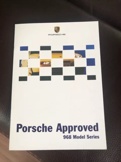 PORSCHE 968 Coupe Cabriolet Club Sport & SPORT APPROVED Booklet BROCHURE English