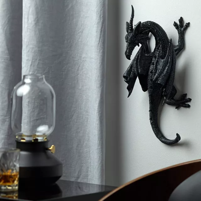 Horned Dragon of Devonshire Wall Sculpture Gargoyle Demon Home Room Wall Decor 2