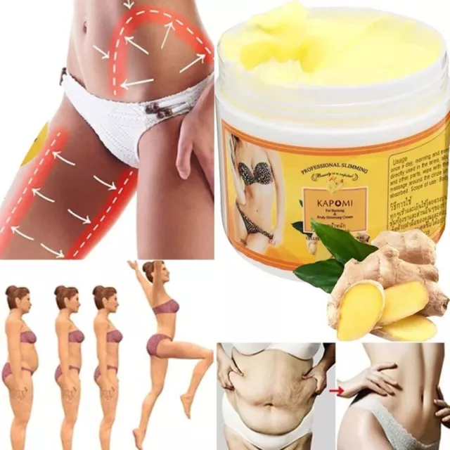 Crema Anticelulitis Quemagrasas De Jengibre Para Cuerpo Adelgazamiento Completa 2