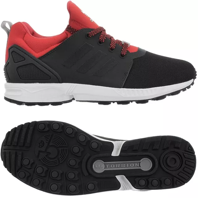 Adidas ZX Flux NPS UPDT schwarz rot Herren Running Sneakers atmungsaktiv NEU