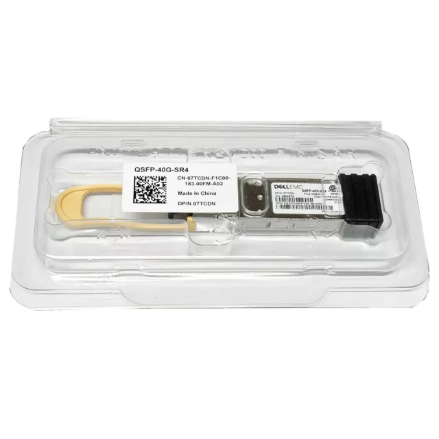 Transceptor DELL EMC 07TCDN original QSFP-40G-SR4 40GBASE-SR 850nm QSFP+ nuevo