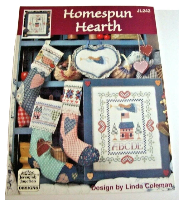 Jeremiah Junction Homespun Hearth - Cross Stitch Pattern Leaflet JL242