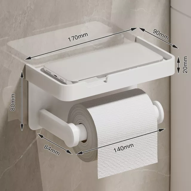 Étagère porte-papier de toilette multifonctionnelle en aluminium pour salle de