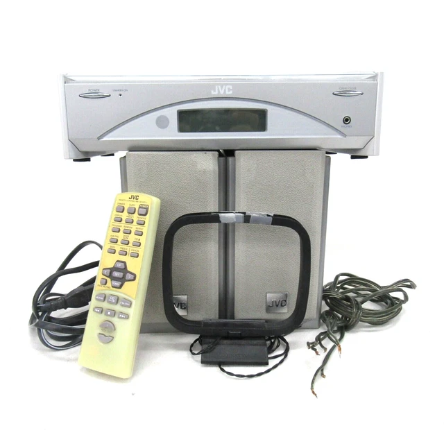 JVC FSSD5 COMPACT Component System CD/AMFM/AUX w/Remote & Antenna