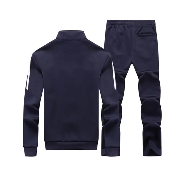 2023 New Men Fashion Set Casual Sportswear Solic Color Leisure Sports Clothes