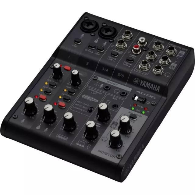 Yamaha AG06MK2 B - Console Usb Streaming