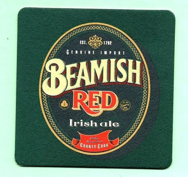 ANCIEN SOUS-BOCK Bière BEAMISH RED coaster bierdeckel beermat