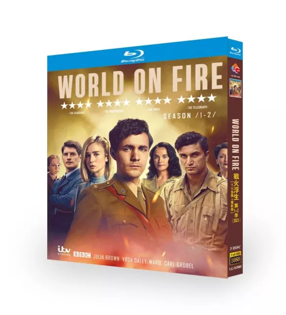 World On Fire Season 1--2 Blu-ray BD 3-Disc TV Series All Region Boxset 2023