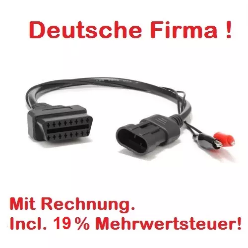 Diagnose Adapter für Fiat Alfa Stecker 3 Pin OBD II 2 OBD2 plug