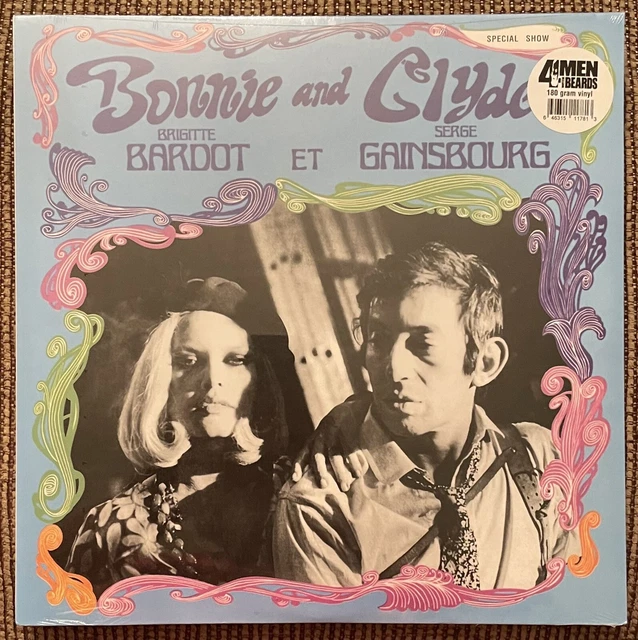 SERGE GAINSBOURG BRIGITTE BARDOT Bonnie & Clyde 12” Vinyl LP 180 Gram