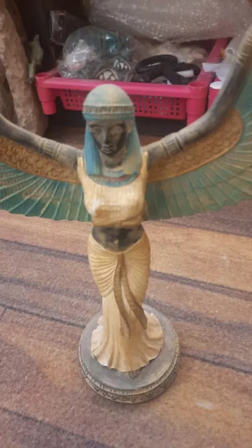 Rare Antique Ancient Egyptian Big Statue Queen Isis 2181 bc for decoration 33 cm 3