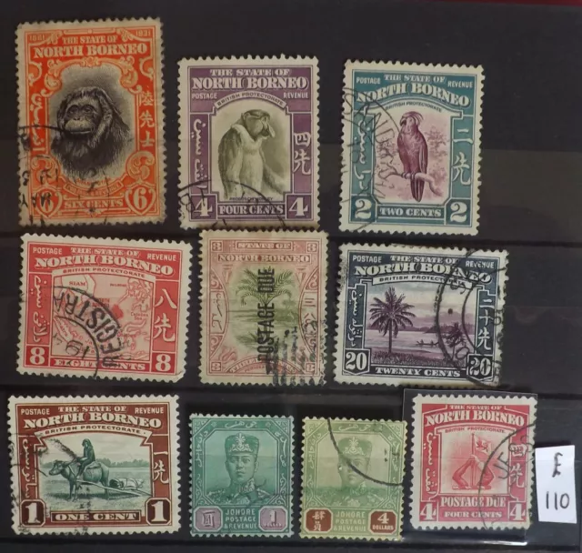 early British commonwealth  Malaya  stamps   to $4