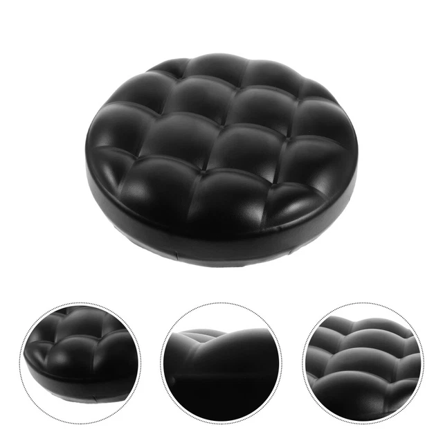Coussin De Siège Rond En PU Pour Tabouret De Bar - Rembourré, Facile à Nettoyer, Remplacement Idéal - 5