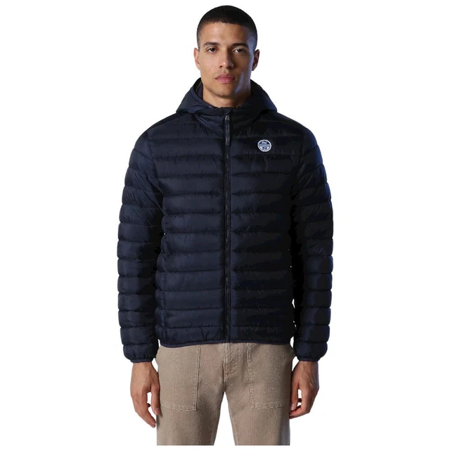 North Sails piumino uomo colore blu articolo 603136 giubbino uomo con cappuccio