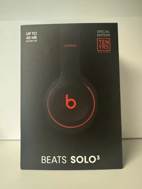 [Open] Beats by Dr. Dre Beats Solo3 Wireless On-Ear Headphones Decade Black/Red