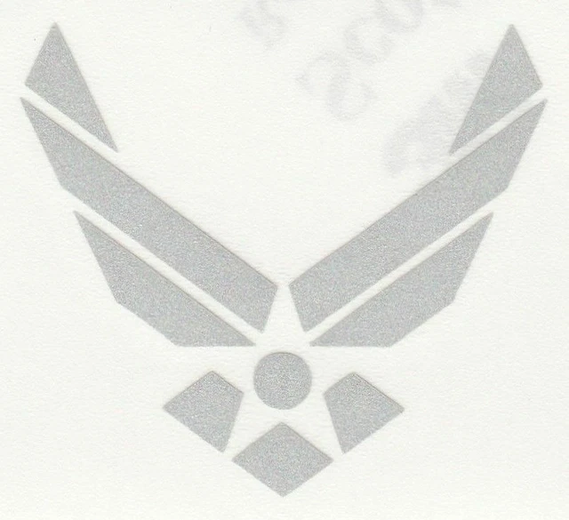 Highly Reflective Silver Decal Air Force USAF Fire Helmet Sticker Highly Reflective Silver Decal Air Force USAF Fire Helmet Sticker