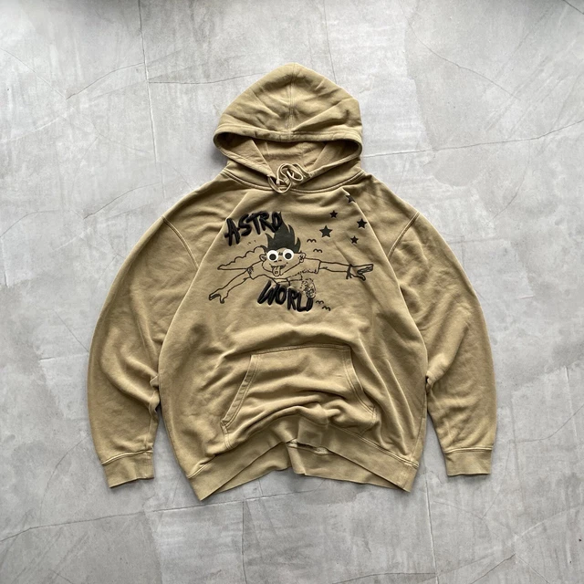 Travis Scott Astroworld Look Mom I Can Fly Hoodie Tan